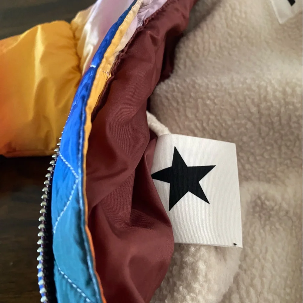 Molo Multicolor Hebe Glowy Rainbow Puffer Snowsuit - Picture 8 of 13